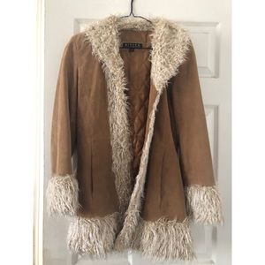Vintage Penny Lane Suede Fur Coat